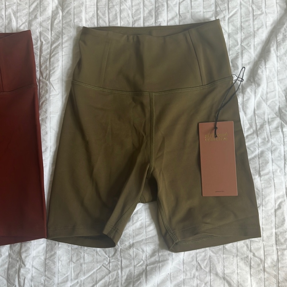 Girlfriend Collective Float High Rise Run Shorts XS